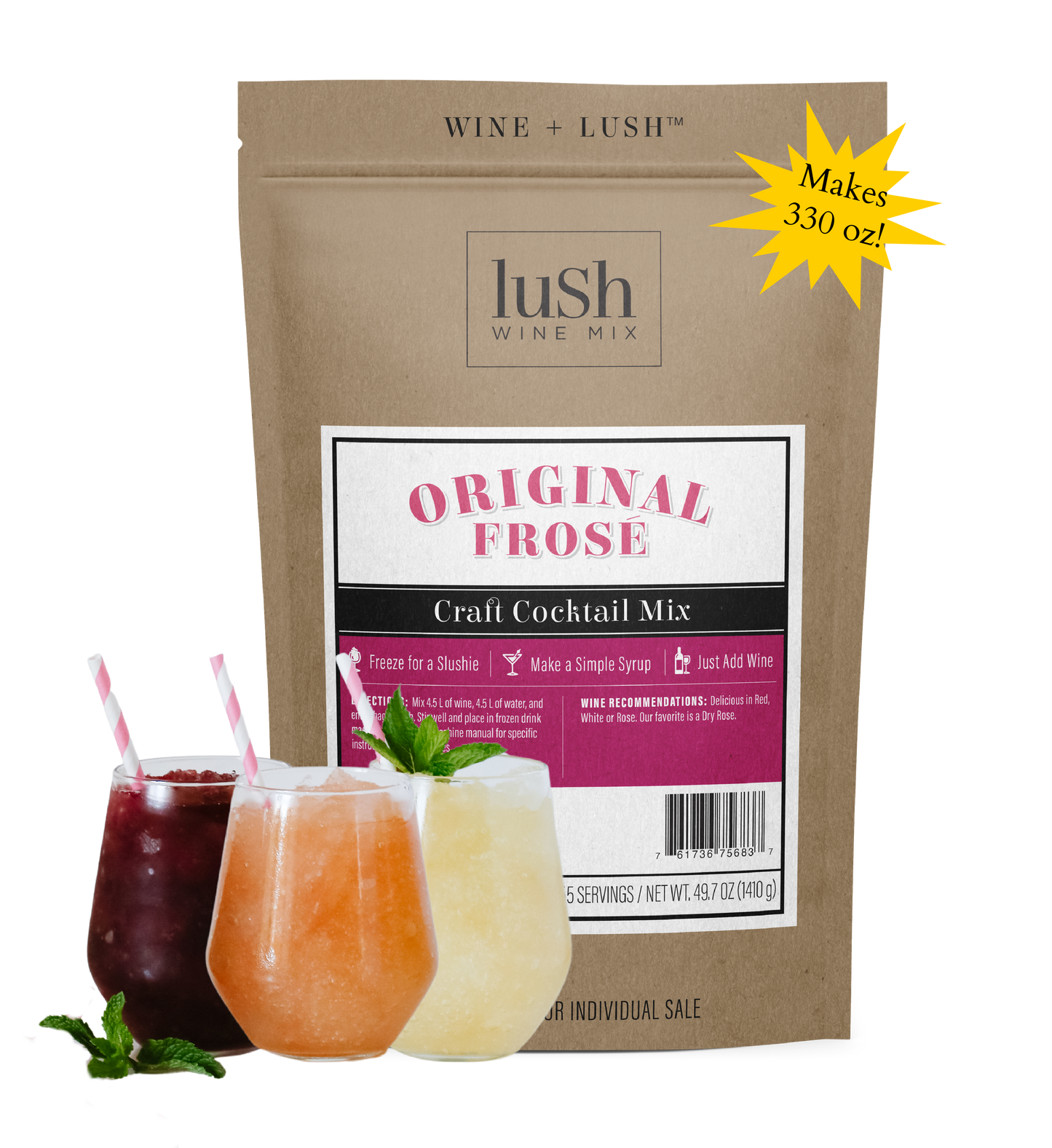 Original Frose' Bulk Bag (Yields 330 oz, ~40 Cocktails or Mocktails)