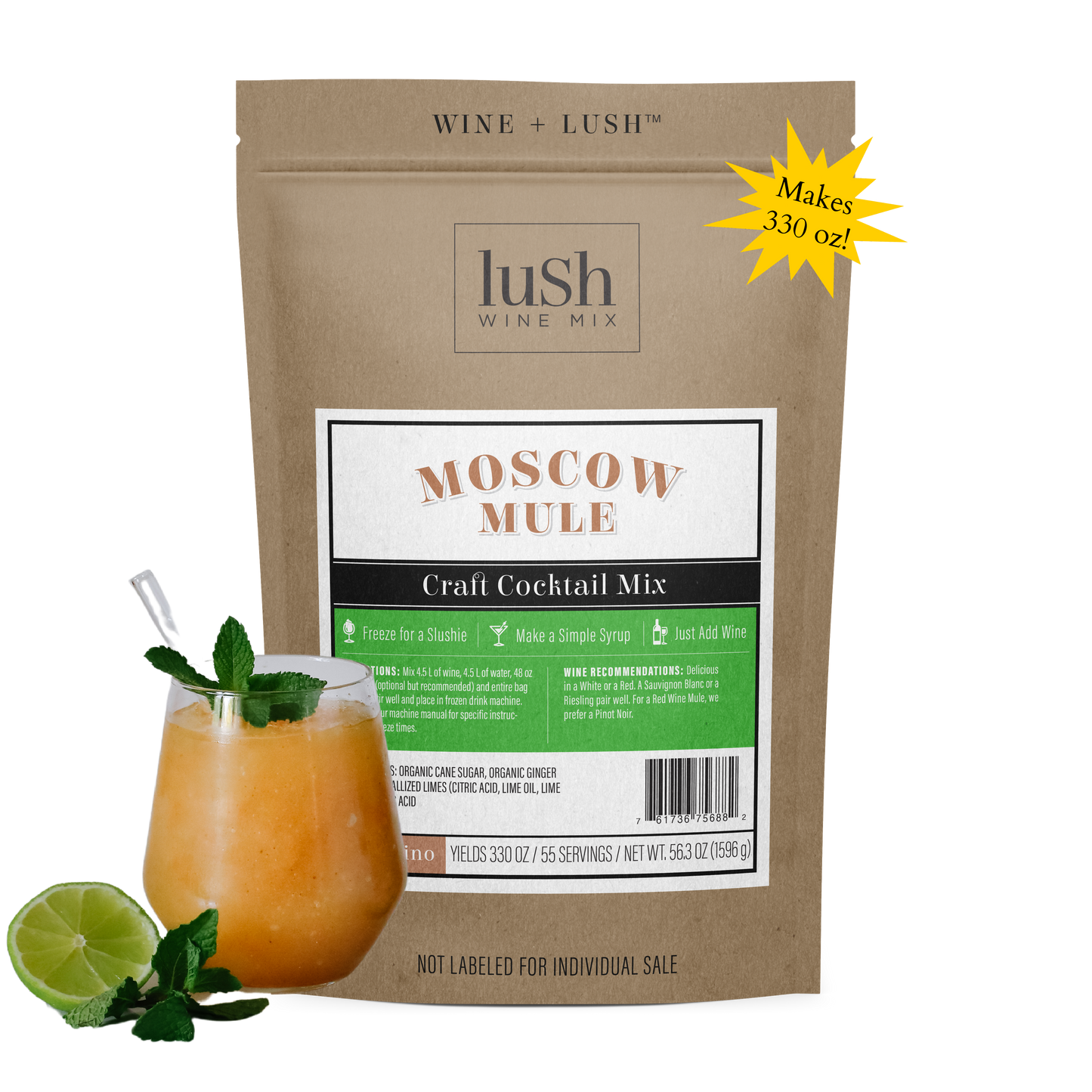 Moscow Mule Bulk Bag (Yields 330 oz, ~40 Cocktails or Mocktails)