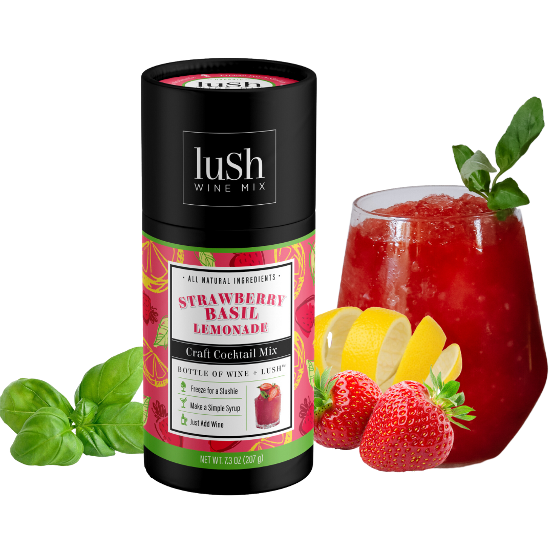 Strawberry Basil Lemonade Wholesale - Organic Cocktails & Mocktails (MSRP $15.95)