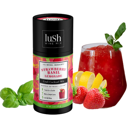 Strawberry Basil Lemonade Wholesale - Organic Cocktails & Mocktails (MSRP $15.95)