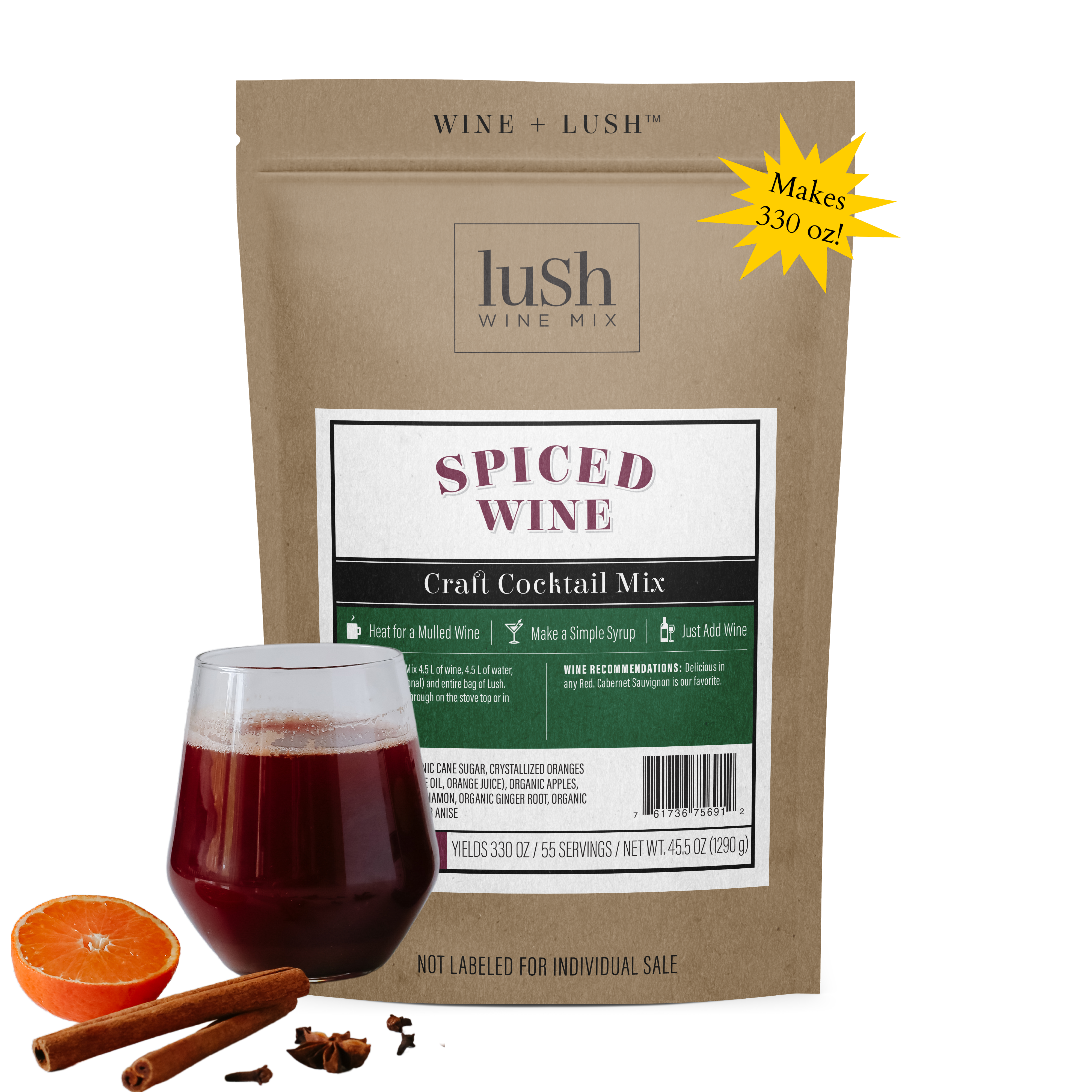 Spiced Wine Bulk Bag (Yields 330 oz.)
