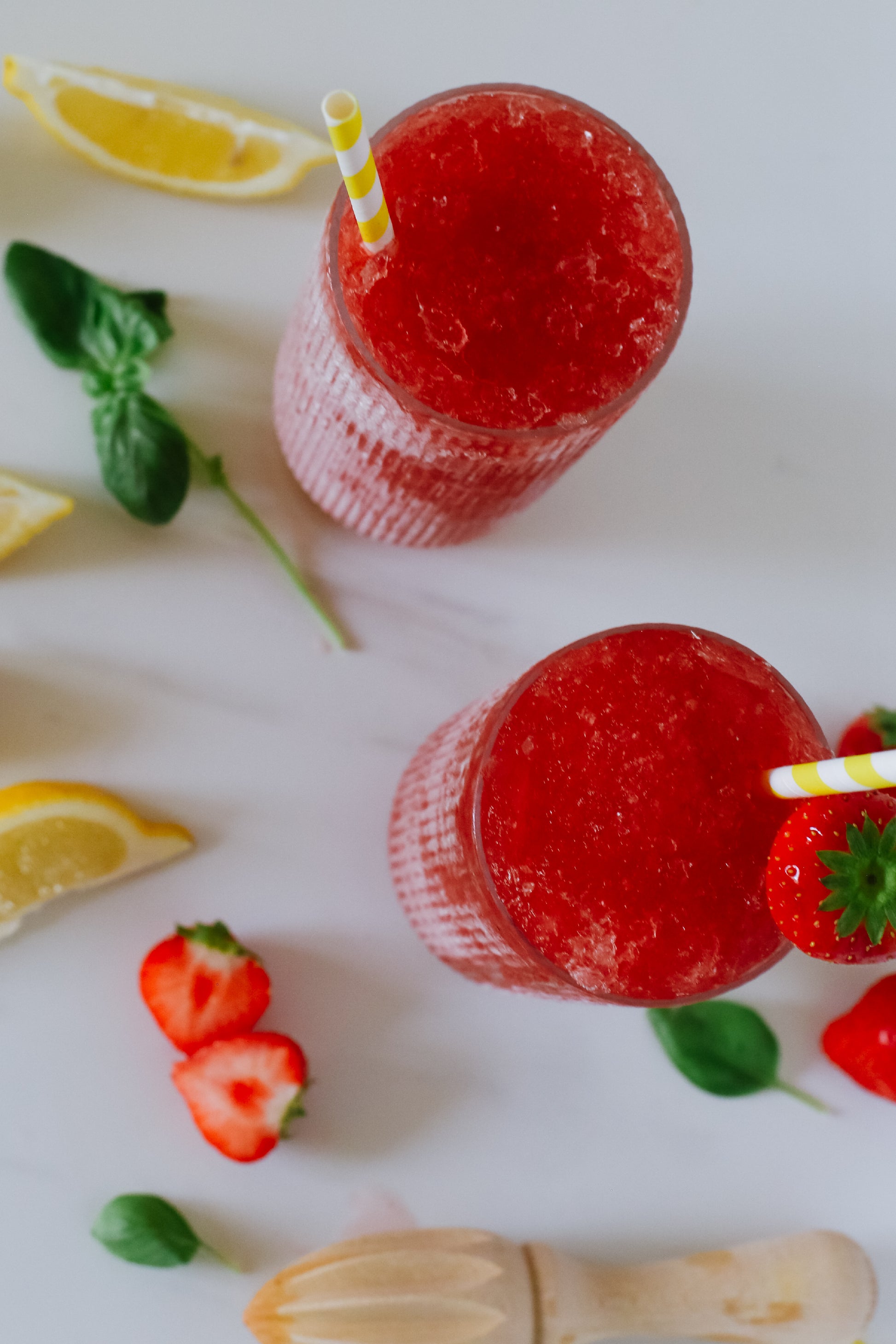 Strawberry Basil Lemonade Makes 8+ Organic Cocktails Mocktails