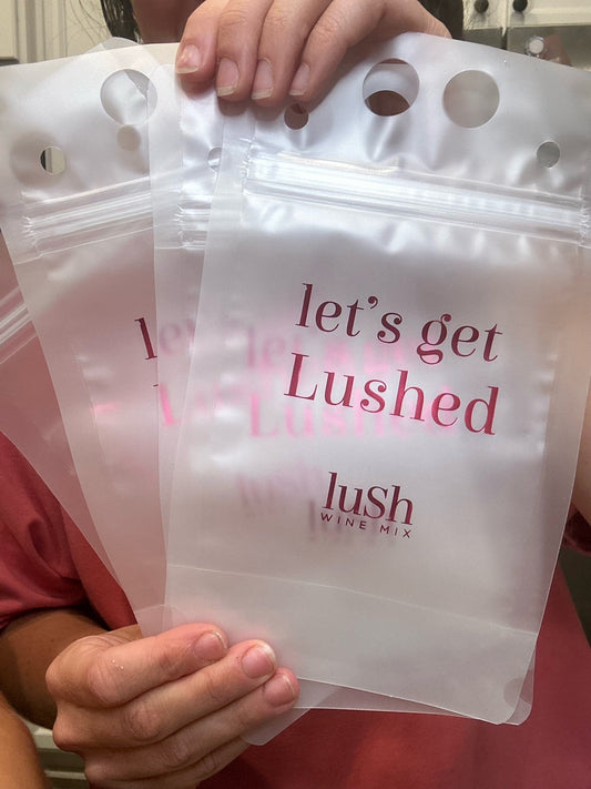 10-PACK Wholesale Slushie Drink Pouches Lush Wine Mix (MSRP: $3.00/pouch)