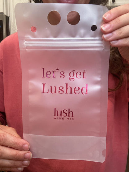 10-PACK Wholesale Slushie Drink Pouches Lush Wine Mix (MSRP: $3.00/pouch)